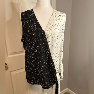 Vici Wrap Top, Color Block, large